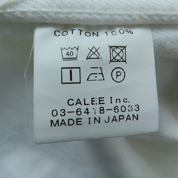 実際に弊社で買取させて頂いたCALEE/キャリー デニムジャケット ホワイト/Mの画像 3枚目