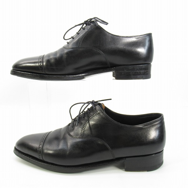 実際に弊社で買取させて頂いたJOHN LOBB/ジョンロブ Philip II/フィリップ2 キャップトゥ レザーシューズ 6 純正シューツリー付の画像 3枚目