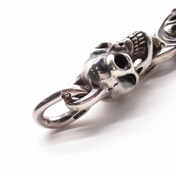 実際に弊社で買取させて頂いたGabor/ガボール スカル w/スカルプデットオーバル ペンダントの画像 4枚目