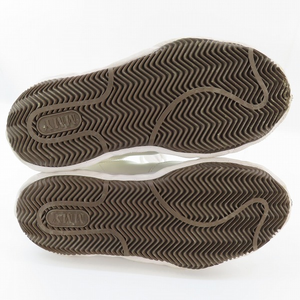 実際に弊社で買取させて頂いたMaison MIHARA YASUHIRO/メゾンミハラヤスヒロ Sole Shellcap Leather レザースニーカー ホワイト A06FW702/43 の画像 2枚目