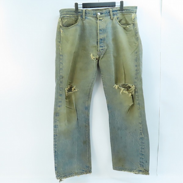 実際に弊社で買取させて頂いたLevis/リーバイス 501/66前期/刻印9/スモールe ヴィンテージ/ビンテージデニムパンツ