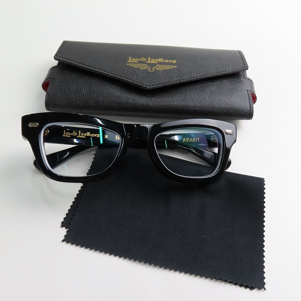 実際に弊社で買取させて頂いたEFFECTOR×Lewis Leather/エフェクター×ルイスレザー AVIAKIT/アヴィアキット フルリム 度入り メガネフレーム/アイウェアの画像 8枚目