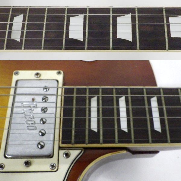 実際に弊社で買取させて頂いた★【難有り】Greco/グレコ レスポールスタンダードType ワッカロゴ ボルトンネック エレキギター ハードケース付の画像 3枚目