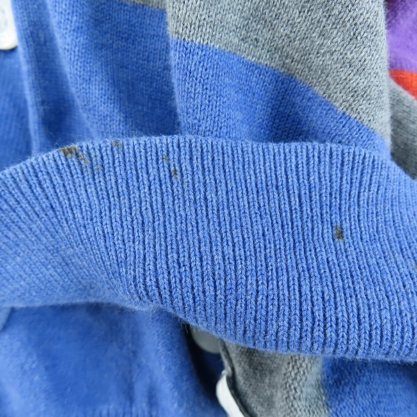 実際に弊社で買取させて頂いたFAT/エフエーティー コットン マルチカラー カーディガン F31310-KN04-AB/JUMBOの画像 5枚目