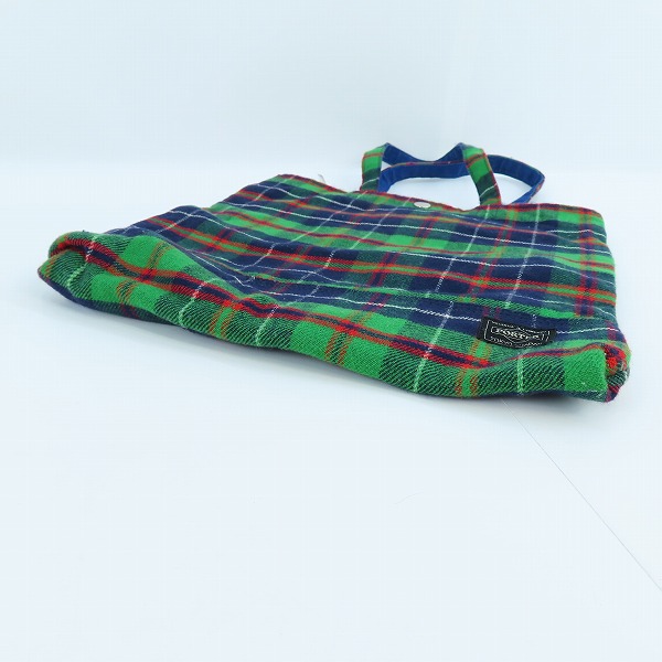 実際に弊社で買取させて頂いたHEAD PORTER/ヘッドポーター トートバック チェックの画像 2枚目