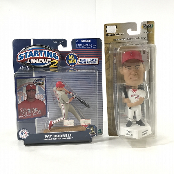 実際に弊社で買取させて頂いた【未開封】ハズブロ/アッパーデック トロイグロース/パットバレル ボブルヘッドフィギュア/カード付き 2点セット