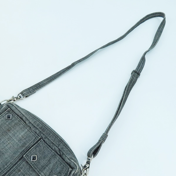 実際に弊社で買取させて頂いたPORTER/ポーター  デニム スタッズ ショルダーバッグの画像 3枚目