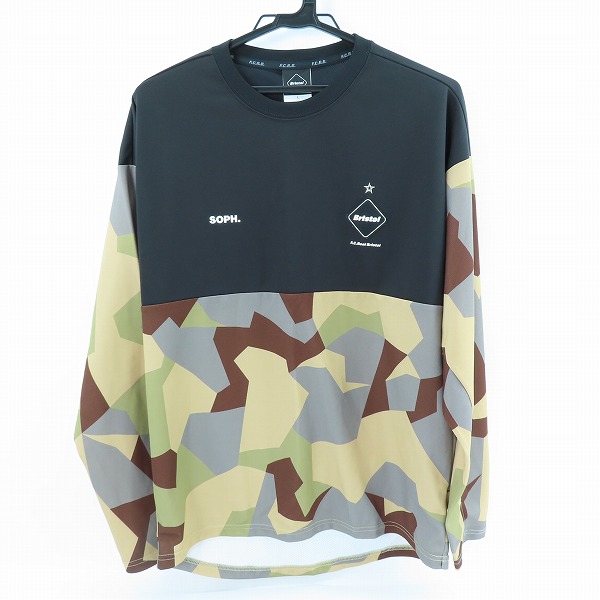 実際に弊社で買取させて頂いたF.C.Real Bristol/FCRB/エフシーレアルブリストル 20AW CAMOUFLAGE PRACTICE L/S TOP FCRB-202028 L