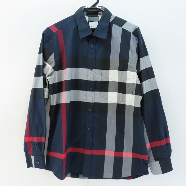 実際に弊社で買取させて頂いたBURBERRY LONDON ENGLAND/バーバリーロンドンイングランド チェックシャツ 8018111/M
