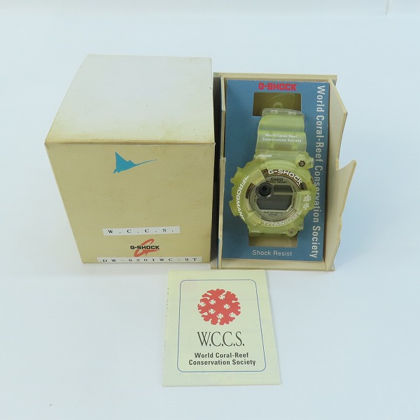 実際に弊社で買取させて頂いたG-SHOCK/Gショック W.C.C.S FROGMAN/フロッグマン ELマンタ DW-8201WC-9T【動作未確認】の画像 6枚目