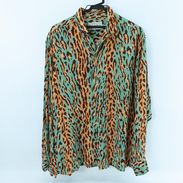 実際に弊社で買取させて頂いたWACKO MARIA/ワコマリア 22FW レオパード柄 長袖 ハワイアンシャツ/アロハシャツ/L