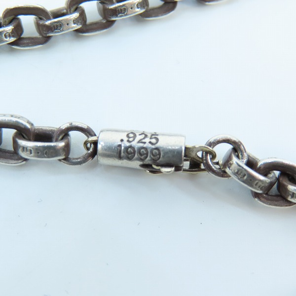 実際に弊社で買取させて頂いたCHROME HEARTS/クロムハーツ PAPER CHAIN 18/ペーパーチェーン 18インチの画像 2枚目