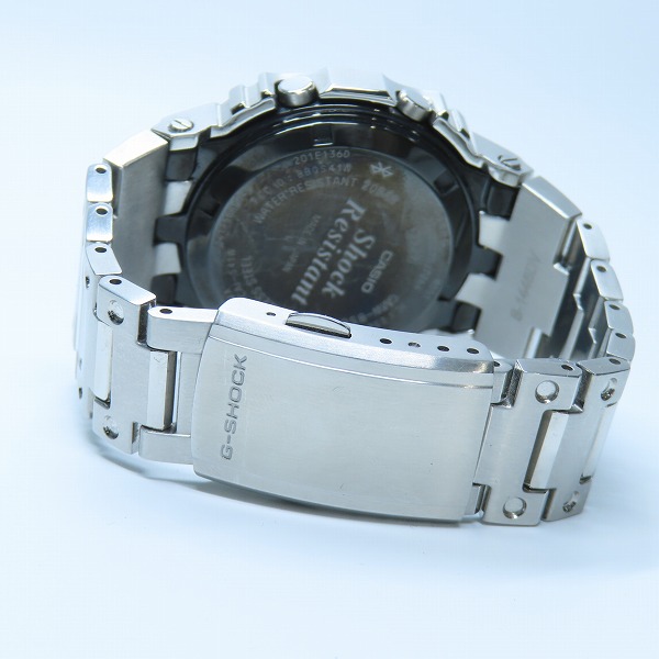 実際に弊社で買取させて頂いた【保証期間内】G-SHOCK/Gショック フルメタル ブルーアクセント Bluetooth搭載 電波ソーラー ウォッチ/腕時計 GMW-B5000D-2JFの画像 3枚目
