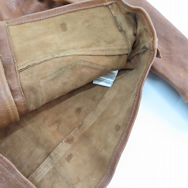 実際に弊社で買取させて頂いたSchott/ショット UNLINED JACKET/レザージャケット 7822950027/Lの画像 8枚目