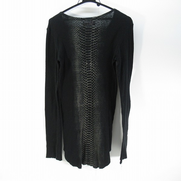 実際に弊社で買取させて頂いたIF SIX WAS NINE/イフシックスワズナイン パイソン ロングスリーブ カットソー LSC/M 2802SN/1の画像 1枚目