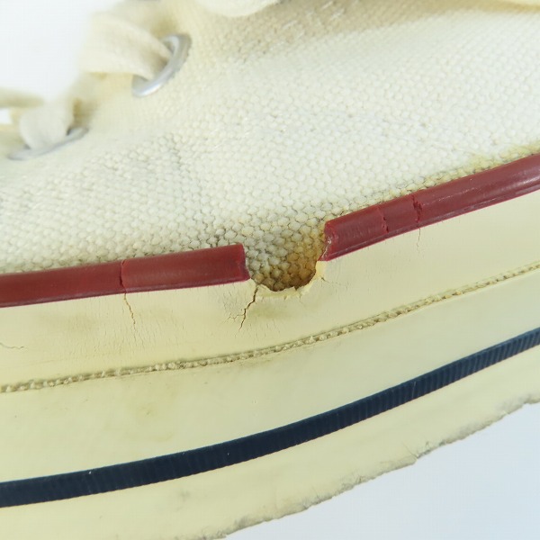 実際に弊社で買取させて頂いた【観賞用】CONVERSE/コンバース CHUCK TAYLOR CANVAS HI/チャックテイラー キャンバス ハイ 1C1124/27.5 の画像 7枚目