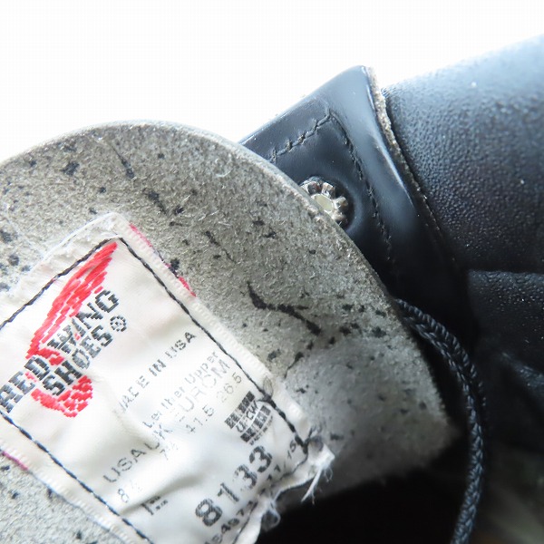 実際に弊社で買取させて頂いたRED WING/レッドウィング SUPERSOLE MOC TOE/スーパーソール モックトゥブーツ 8133/8.5Eの画像 6枚目