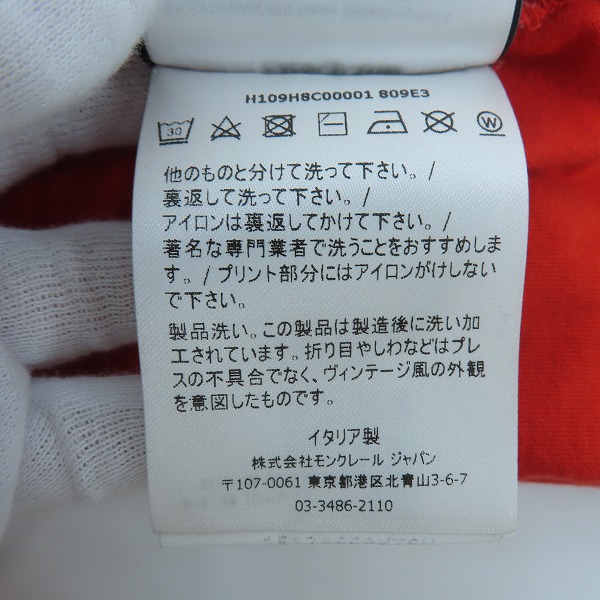 実際に弊社で買取させて頂いた【JPタグ】MONCLER/モンクレール CRAIG GREEN Tシャツ H109H8C00001 809E3/XLの画像 5枚目