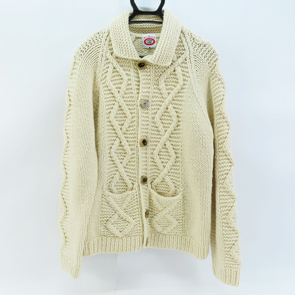 実際に弊社で買取させて頂いたA BATHING APE/アベイシングエイプ GORILLA WOOL ケーブル編み カウチンニット L