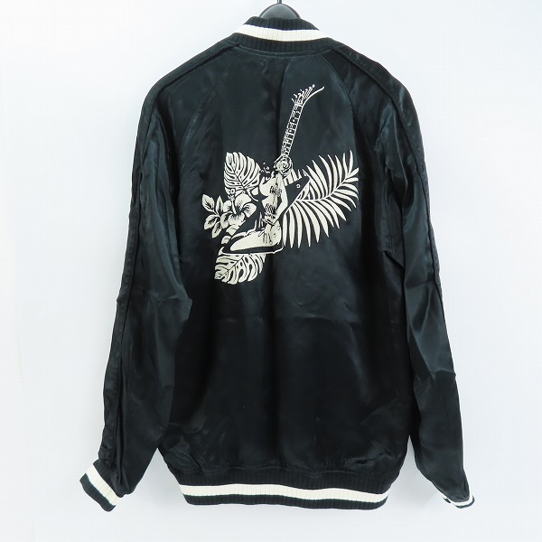 実際に弊社で買取させて頂いたHYSTERIC GLAMOUR/ヒステリックグラマー 野口強 16SS ギターガール バック刺繍 スカジャン ブルゾン 0261AB12/Sの画像 1枚目