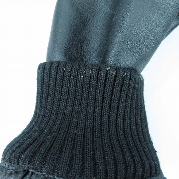 実際に弊社で買取させて頂いたURBAN RESEARCH/アーバンリサーチ メルトン ラムレザースタジャン/ブラック/UM13-HN08001/Mの画像 4枚目