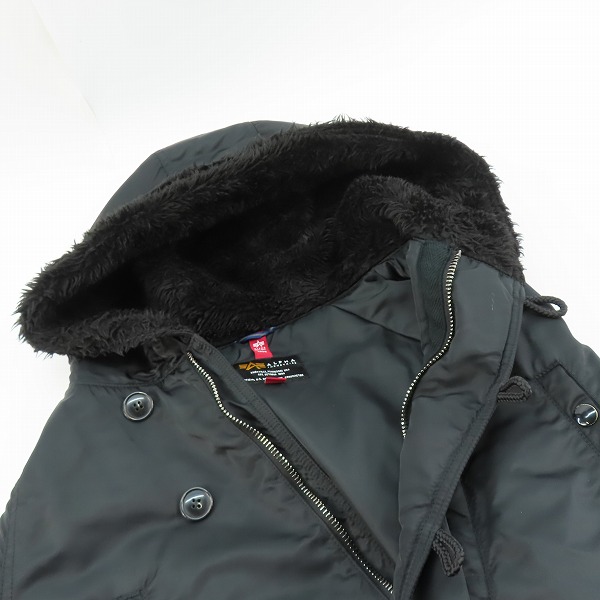 実際に弊社で買取させて頂いたALPHA INDUSTRIES×junhashimoto/アルファ×ジュンハシモト SHAWL COLLAR N3-B フライトジャケット 1011920018/4の画像 5枚目