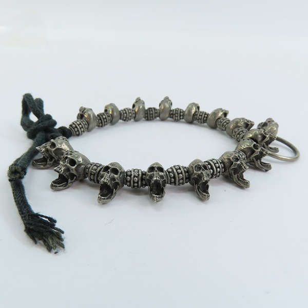 実際に弊社で買取させて頂いたNECROMANCE/ネクロマンス スカルブレスレットの画像 4枚目