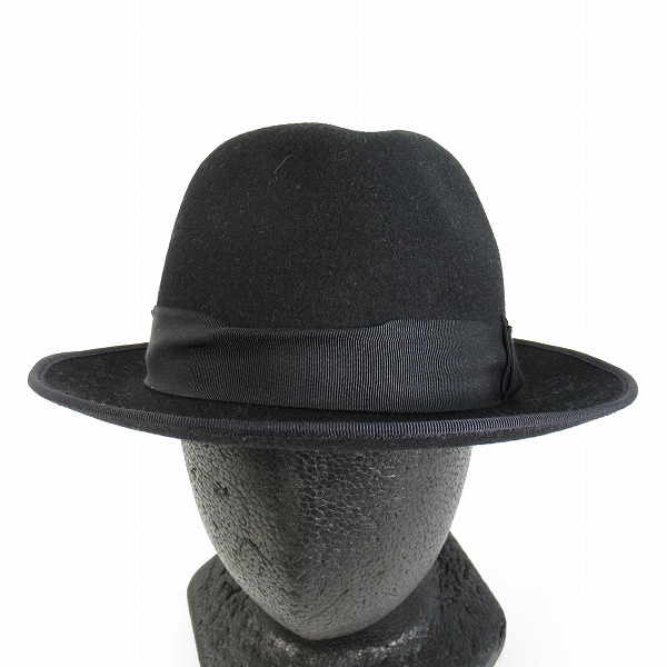 実際に弊社で買取させて頂いたBLACK SIGN×CA4LA/ブラックサイン×カシラ ウール 中折れハット AKI01355/Lの画像 1枚目