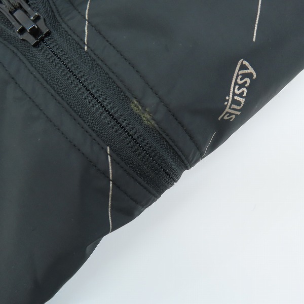 実際に弊社で買取させて頂いたSTUSSY/ステューシー 総柄 ロゴ ジップ アップ ジャケット/ナイロンジャケット/Lの画像 7枚目