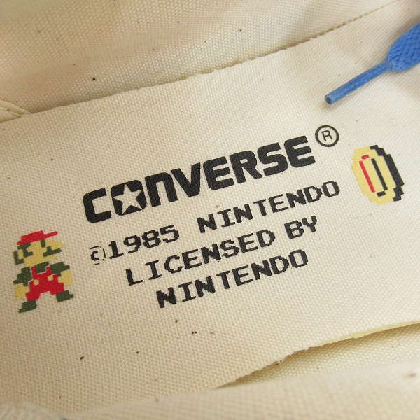 実際に弊社で買取させて頂いた【未使用】CONVERSE/コンバース SUPER MARIO BROS.スーパーマリオブラザーズ ALL STAR SC HI/オールスター 1C362/27.0の画像 6枚目