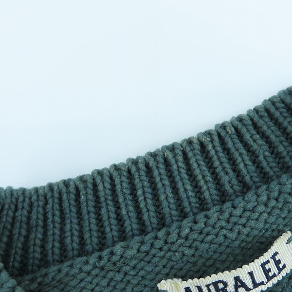 実際に弊社で買取させて頂いたAURALEE/オーラリー セーター グリーン A8AP02FU/3の画像 5枚目