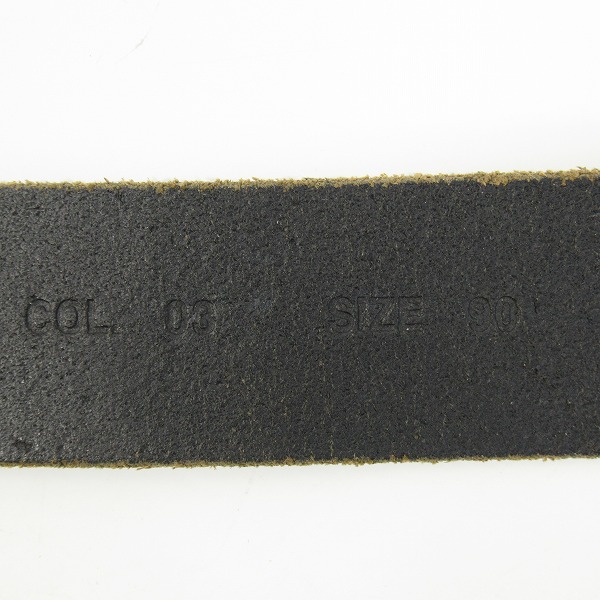 実際に弊社で買取させて頂いたDIESEL/ディーゼル スタッズ チェーン装飾 レザーベルト 90の画像 7枚目