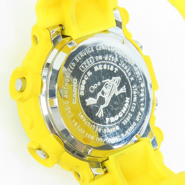実際に弊社で買取させて頂いたG-SHOCK/Gショック FROGMAN/フロッグマン MEN IN YELLOW/メンインイエロー DW-8250Y-9T【動作未確認】の画像 3枚目