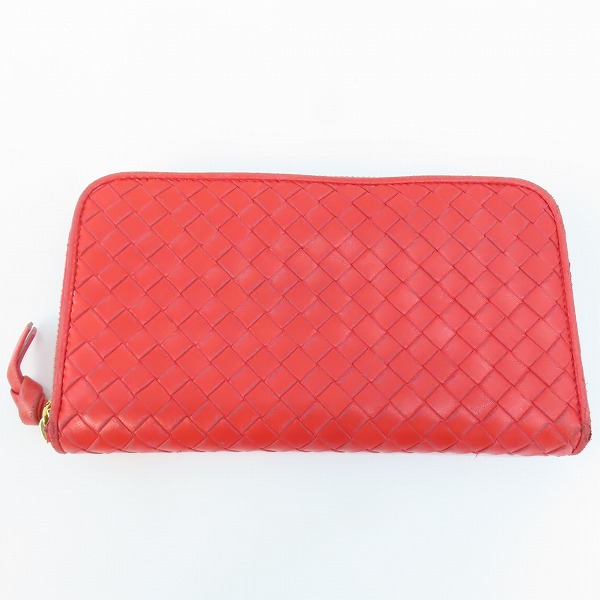 実際に弊社で買取させて頂いたBOTTEGA VENETA/ボッテガヴェネタ イントレチャート ラウンドファスナーウォレット 長財布