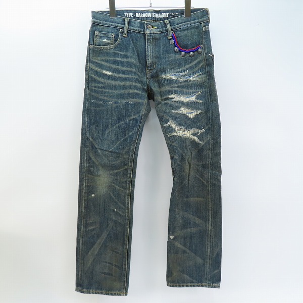 実際に弊社で買取させて頂いたNEIGHBORHOOD/ネイバーフッド Narrow Straight 11EX LEVEL-4 デニムパンツ /111DCNH-PTM14 S