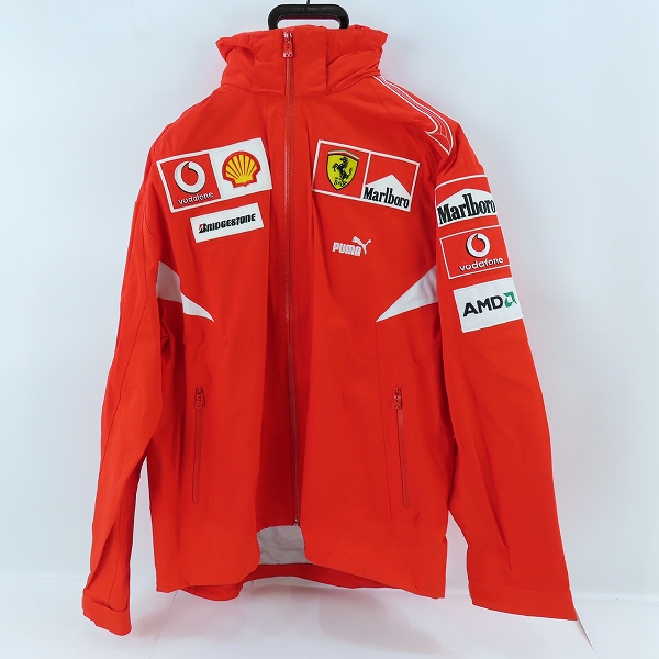 実際に弊社で買取させて頂いたPUMA×FERRARI/プーマ×フェラーリ Marlboro ボーダフォン AMD 袖 パッチ付き ジャケット/L