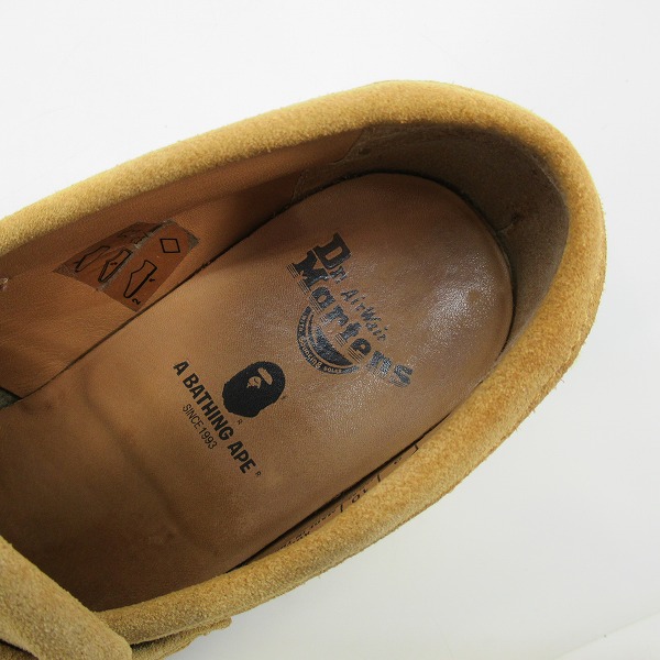 実際に弊社で買取させて頂いたA BATHING APE × Dr.Martens/アベイシングエイプ×ドクターマーチン  ADRIAN / スウェードタッセルローファー/UK9の画像 4枚目