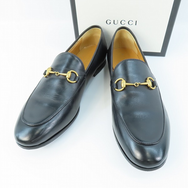 実際に弊社で買取させて頂いたGUCCI/グッチ ヨルダーン レザーホースビットローファー 404069 /38