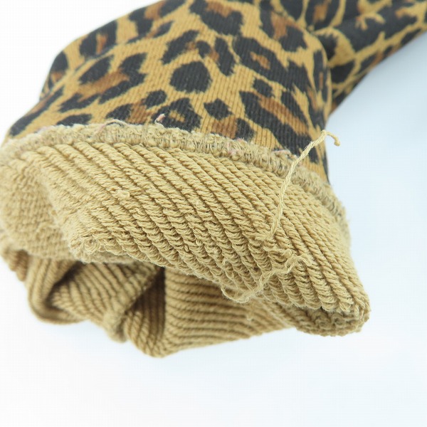 実際に弊社で買取させて頂いたroarguns×ONEMADE/ロアーガンズ×ワンメイド レオパード プルオーバー ロングパーカー/4の画像 9枚目