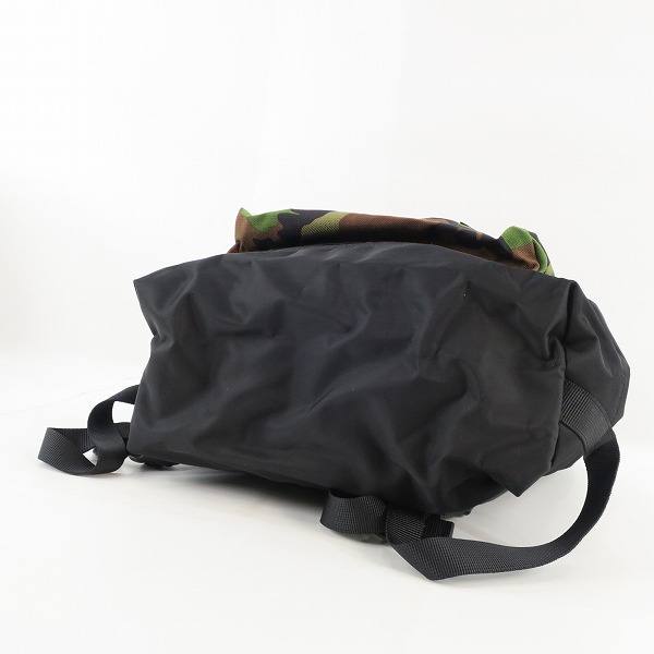 実際に弊社で買取させて頂いたPORTER/ポーター リュックサック バックパック ブラック/カモ柄 迷彩の画像 2枚目