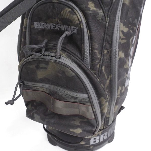 実際に弊社で買取させて頂いたBRIEFING/ブリーフィング CR-5 #02 ゴルフ 9.5型 5分割キャディバッグ マルチカム・ブラック の画像 5枚目