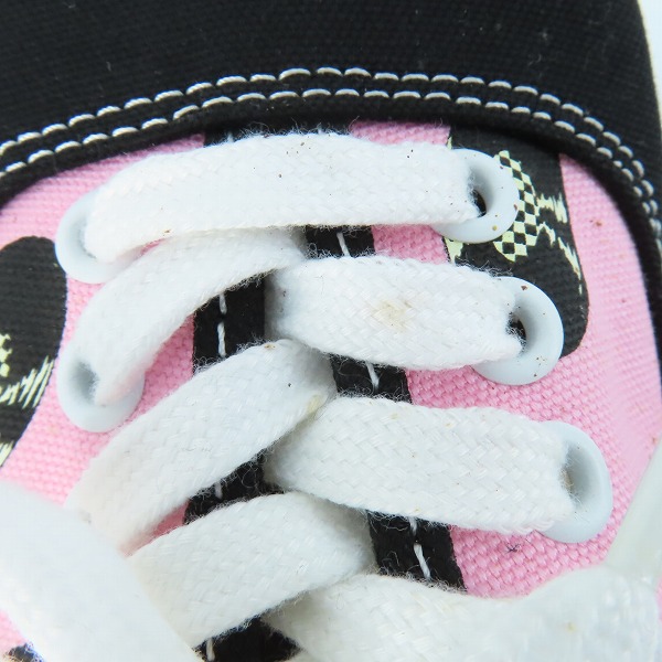 実際に弊社で買取させて頂いたVANS×WACKO MARIA/バンズ×ワコマリア Og Authentic Lx ローカットスニーカー レコード柄 ピンク/29の画像 7枚目