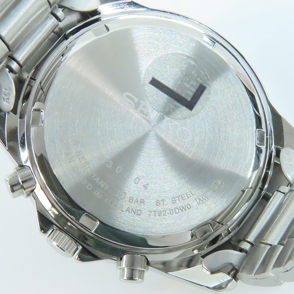 実際に弊社で買取させて頂いたSEIKO/セイコー SPIRIT/スピリット クォーツ クロノグラフ 腕時計 SBTQ041の画像 4枚目