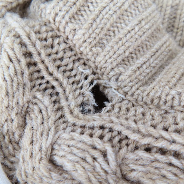 実際に弊社で買取させて頂いた【難有】BURBERRY LONDON BLUE LABEL/バーバリーロンドン ブルーレーベル ダッフルニットコート/E1F21-403-40/38の画像 8枚目