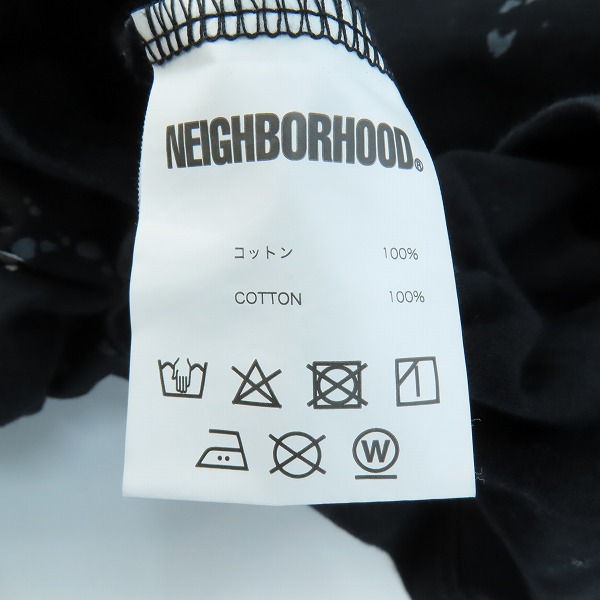 実際に弊社で買取させて頂いたNEIGHBORHOOD/ネイバーフッド DRIP C-TEE SS ペイント ロゴ プリント 半袖 Tシャツ/Sの画像 2枚目