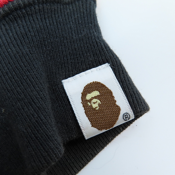 実際に弊社で買取させて頂いたA BATHING APE/アベイシングエイプ マルチカラー 総柄 ジップアップ パーカー/Lの画像 4枚目