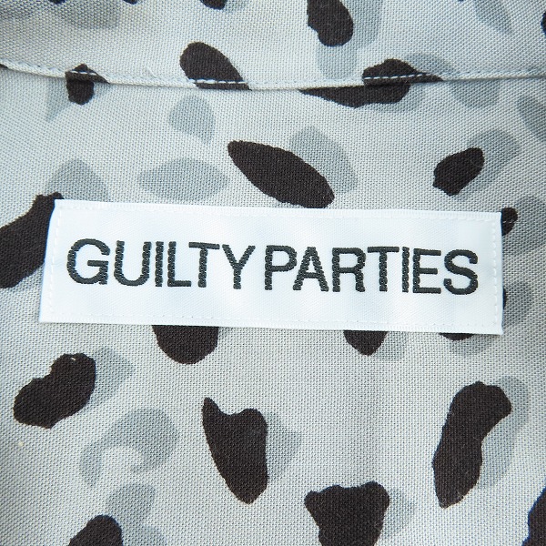 実際に弊社で買取させて頂いたWACKO MARIA/ワコマリア LEOPARD HAWAIIAN SHIRT L/S レオパード ハワイアンシャツ/アロハシャツ グレー系/XLの画像 2枚目