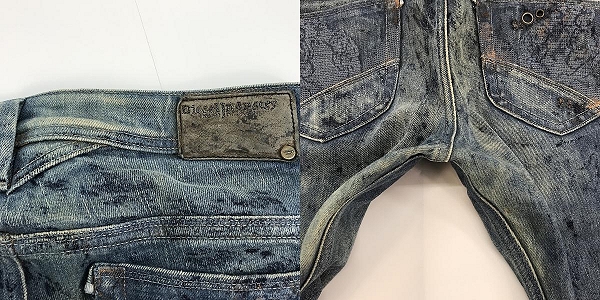 実際に弊社で買取させて頂いたDIESEL/ディーゼル THANAZ WASH0072L デニムパンツ 29×32の画像 7枚目