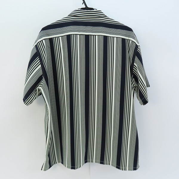 実際に弊社で買取させて頂いたCALEE/キャリー ストライプ 半袖シャツ /Lの画像 1枚目