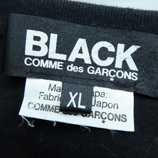 実際に弊社で買取させて頂いたBLACK COMME des GARCONS/ブラックコムデギャルソン プリントTシャツ 1R-T002/AD2016 XLの画像 2枚目